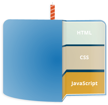 Три слоя стандартных веб-технологий: HTML, CSS и JavaScript