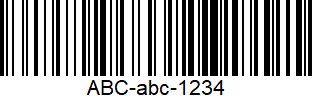 一个 code-128 条形码的图像。一个垂直黑白线的水平布局图案